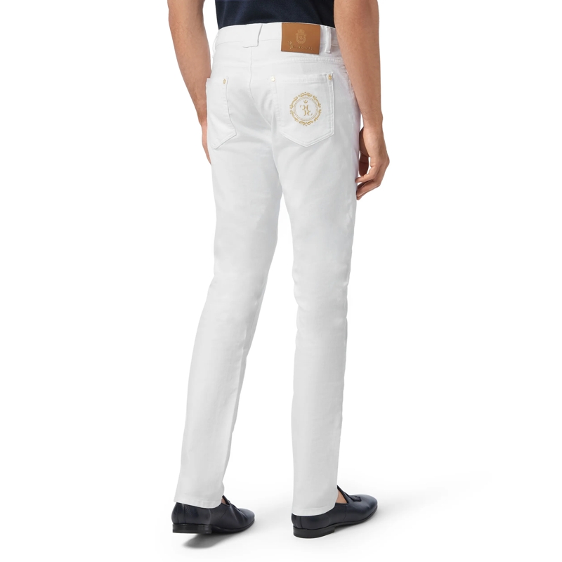 BILLIONAIRE Straight-Leg-Jeans Jeans Regular Fit Baroque weiss(Image 2)