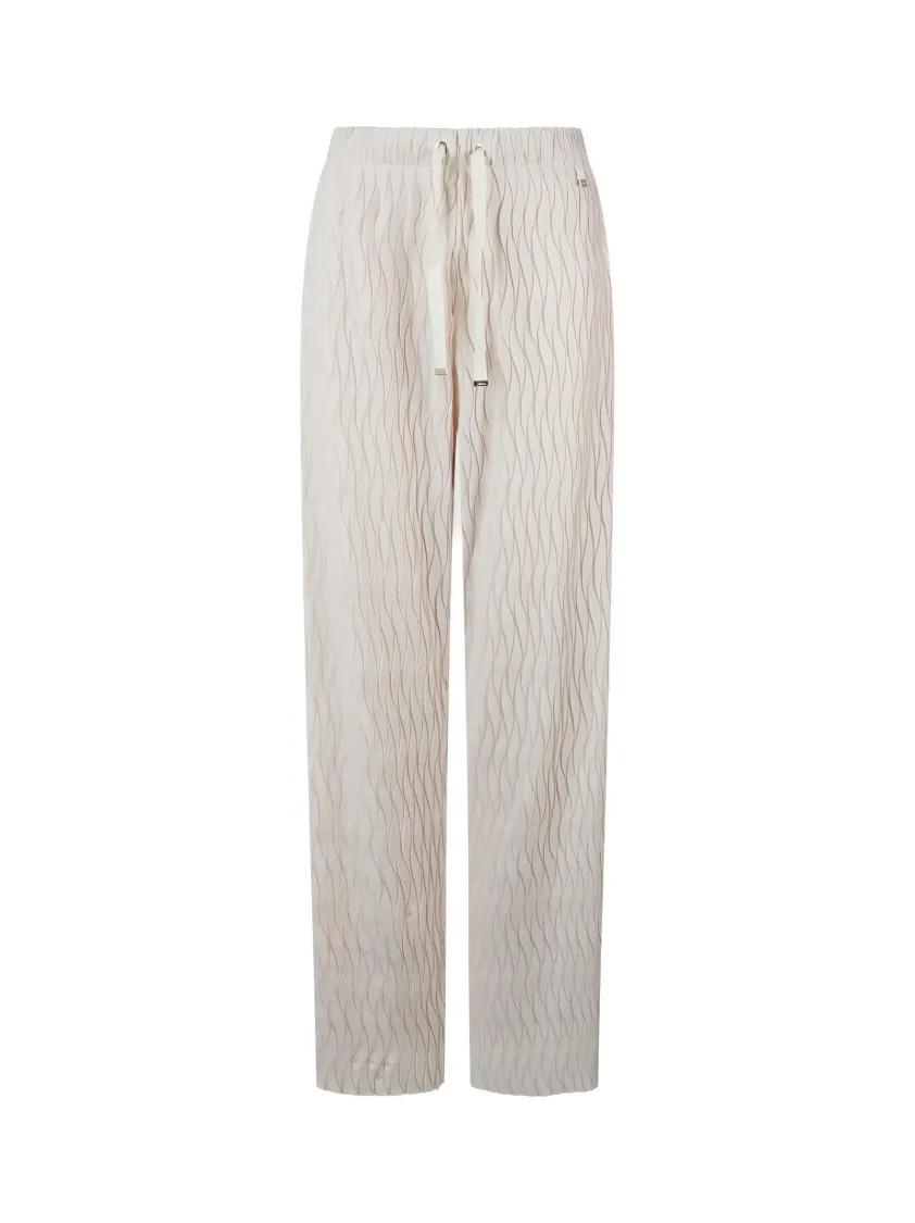 Thumbnail - Herno - Wavy Effect Jersey Trousers - Größe M - grau