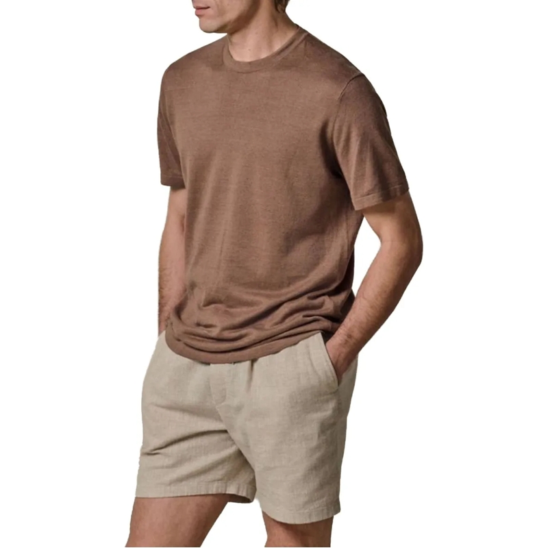 PROFUOMO T-Shirt Profuomo T-shirt Crew Neck Ss T-shirts Bruin Ppxt1 braun(Image 3)