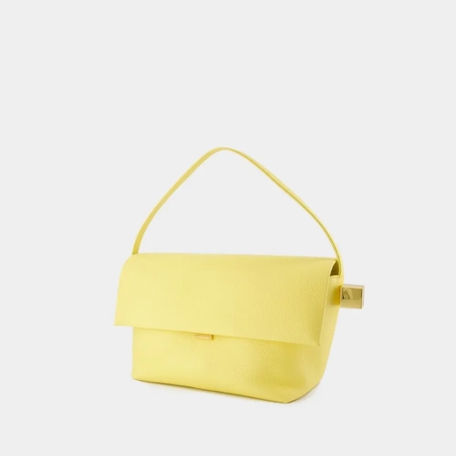 Jacquemus Sac à bandoulière Le Grand Rond Carre Bag - Leather - Light Yellow Yellow (Image 2)