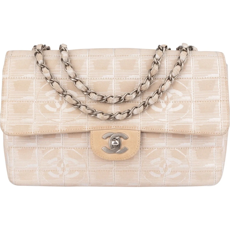 Chanel Tote Chanel Travel Line Monogram Single Flap Crossbody  beige