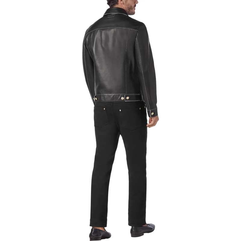 BILLIONAIRE Daunenjacke Lederjacke schwarz(Image 2)