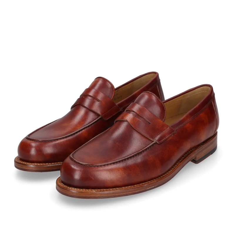 Heinrich Dinkelacker Loafer Slipper Wien Plain TC mittel-braun(Image 2)