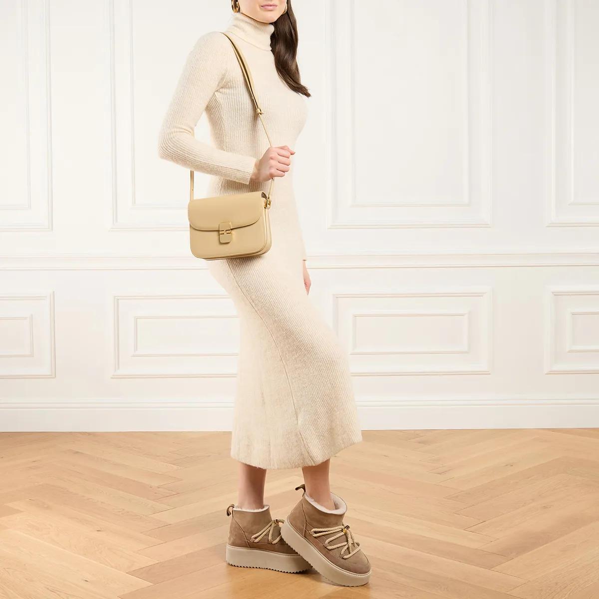 A.p.c. Beige Leren Dames Schoudertas Beige Dames