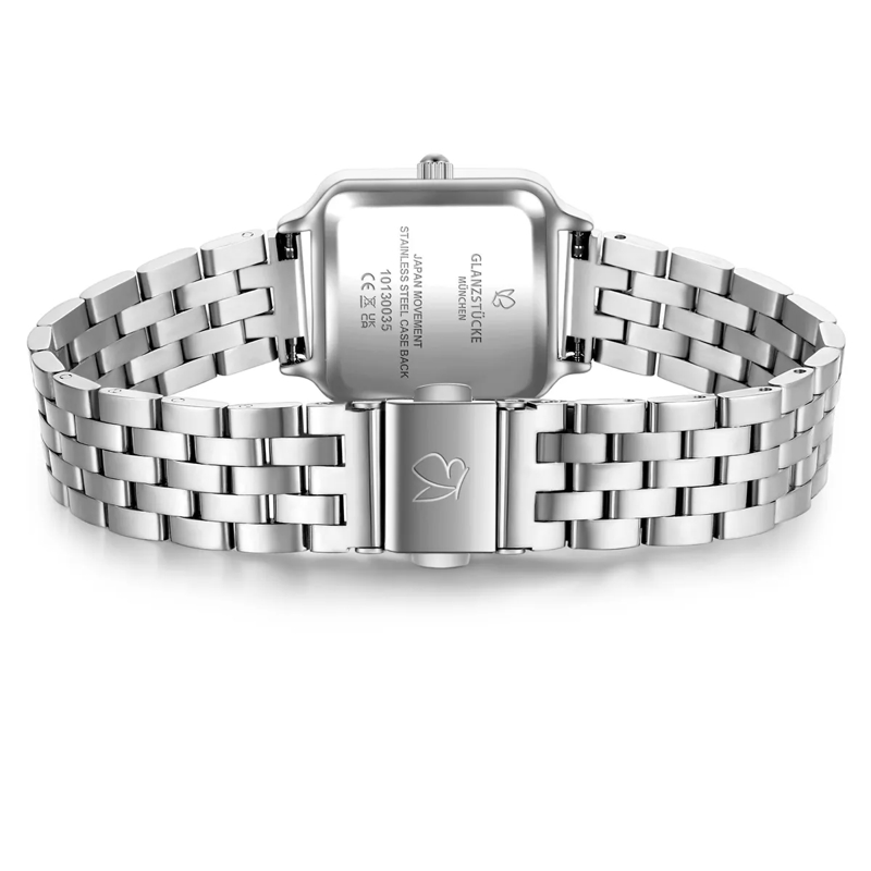 Glanzstücke München Automatikuhr Damen Armbanduhr Edelstahl silber(Image 5)