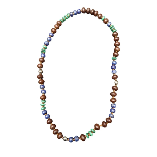 CATHERINE MICHIELS Mittellange Halskette Collier sautoir m�dium malachite ebene lapis lazul mehrfarbig