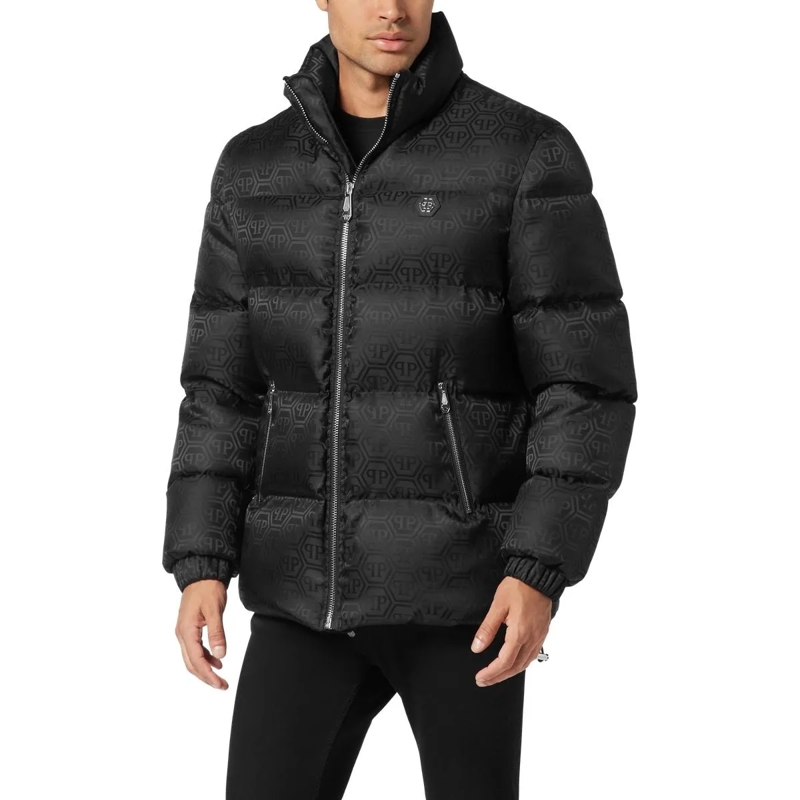 Philipp Plein Übergangsjacke Daunenjacke Monogram schwarz(Image 3)