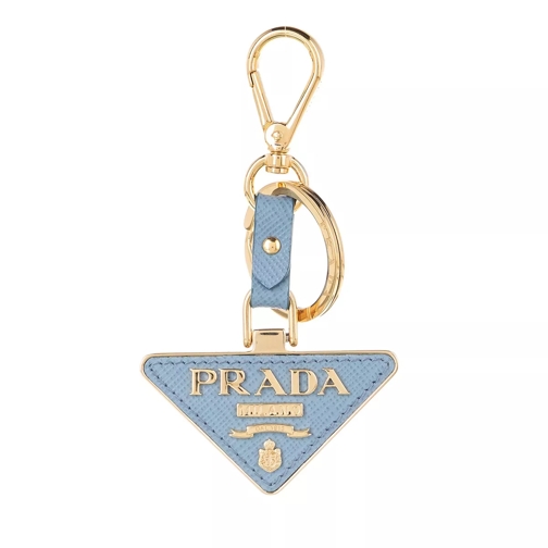 Prada Keychain Saffiano Leather Astrale Blue Schlüsselanhänger