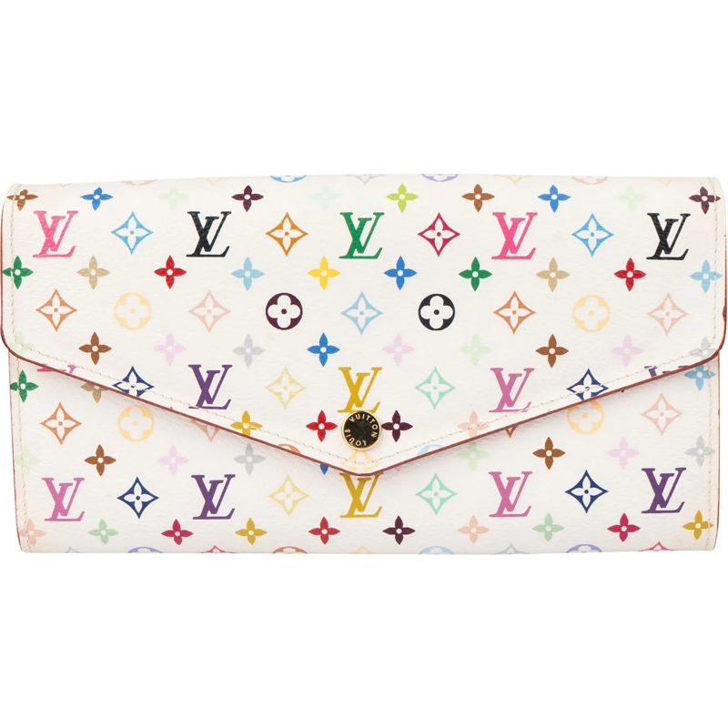 Louis Vuitton Geldbörse Louis Vuitton Limited Murakami Multicolor Sarah Wa weiß