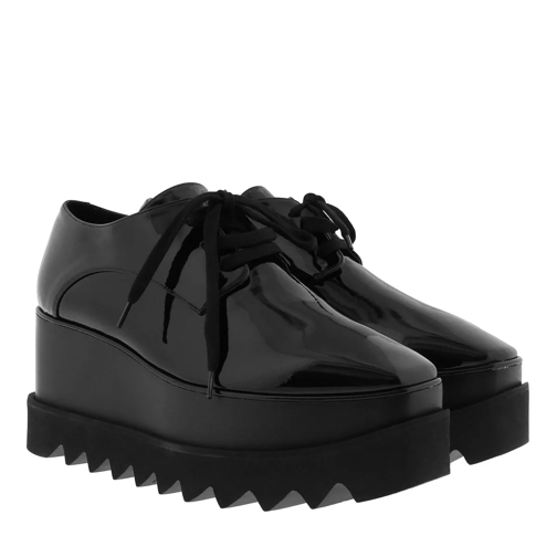 Stella McCartney Elyse Platform Shoes Patent Black Plateau Sneaker