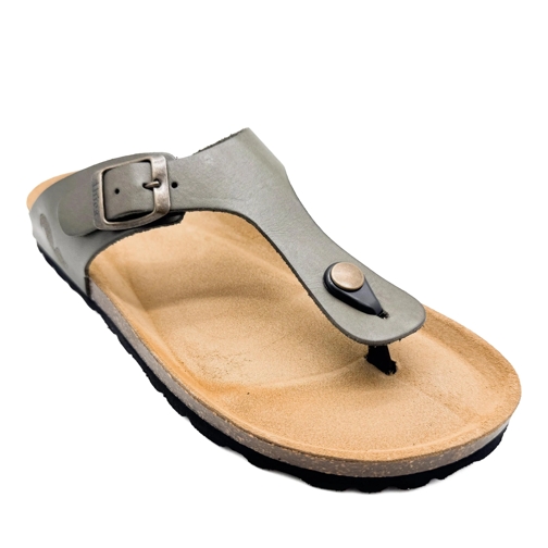 thies thies 1856 ® Eco Leather Thong Sandal emerald (W/M mehrfarbig Tofflor för inomhusbruk