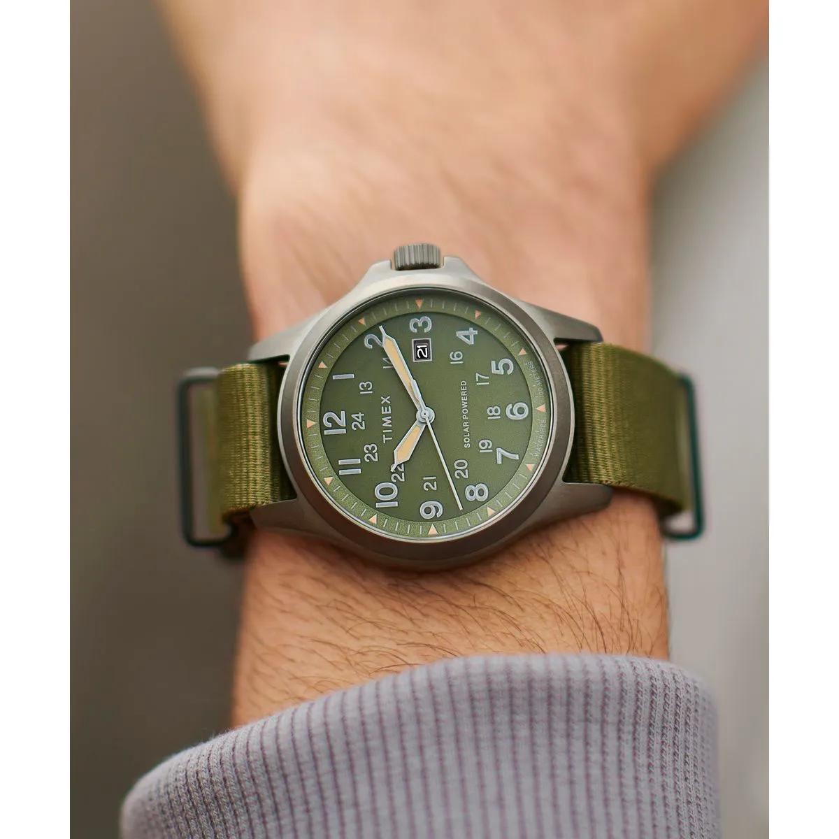 Thumbnail - Timex Uhren - Quarz-Analoguhr Solar Outdoor - Gr. unisize - in Grün - für Damen