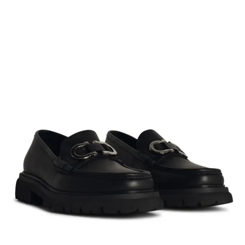 Salvatore Ferragamo Cocoon' Black Leather Loafers Black Loafer