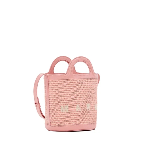 Marni Sac à bandoulière Pink Logo Embroidered Bag Pink