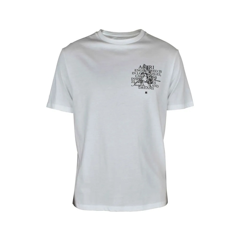 Amiri T-shirt White Cotton T-Shirt Featuring Unicorn Illustratio White