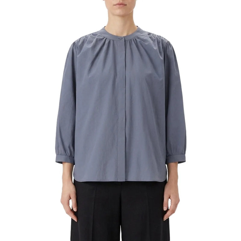 Luisa Cerano Bluse Hemdbluse aus Baumwolle blau(Image 2)