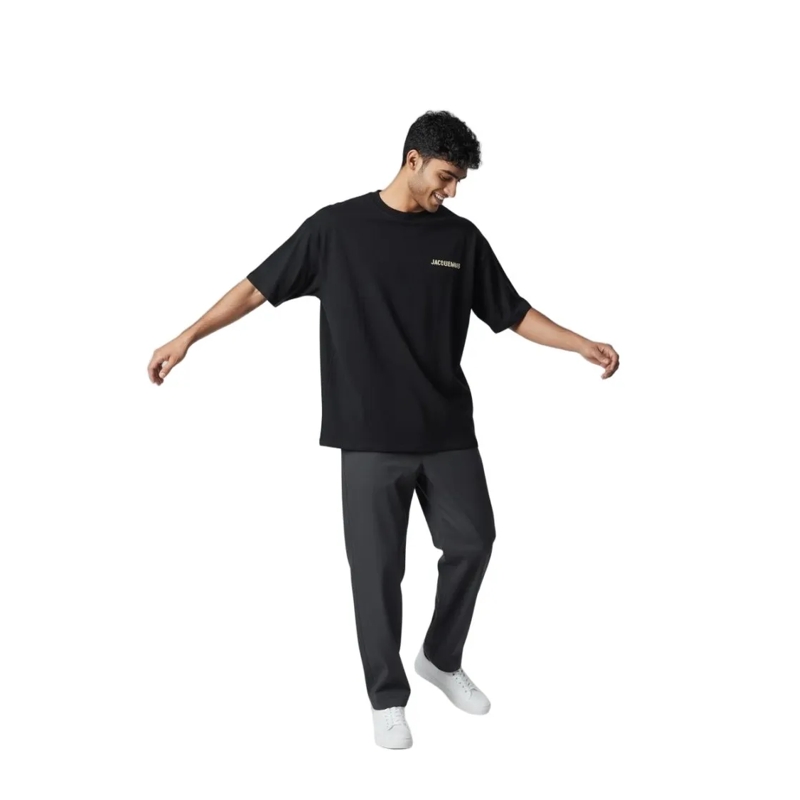 Jacquemus T-shirt Black T-Shirt With Logo Accents Black