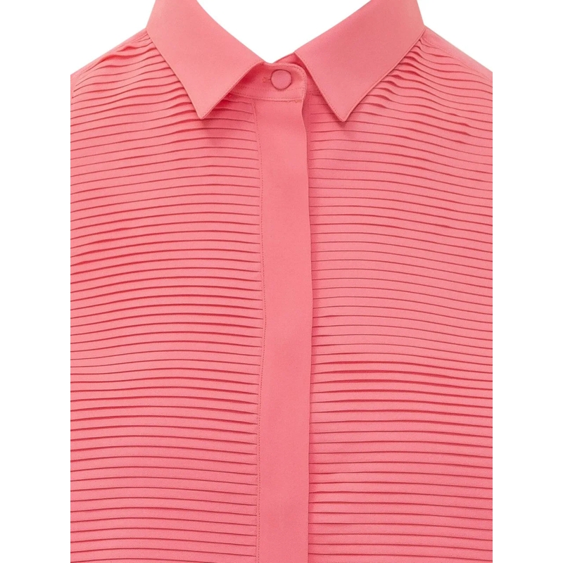 Tom Ford Bluse Camicia con Inserto Plisse rose(Image 4)
