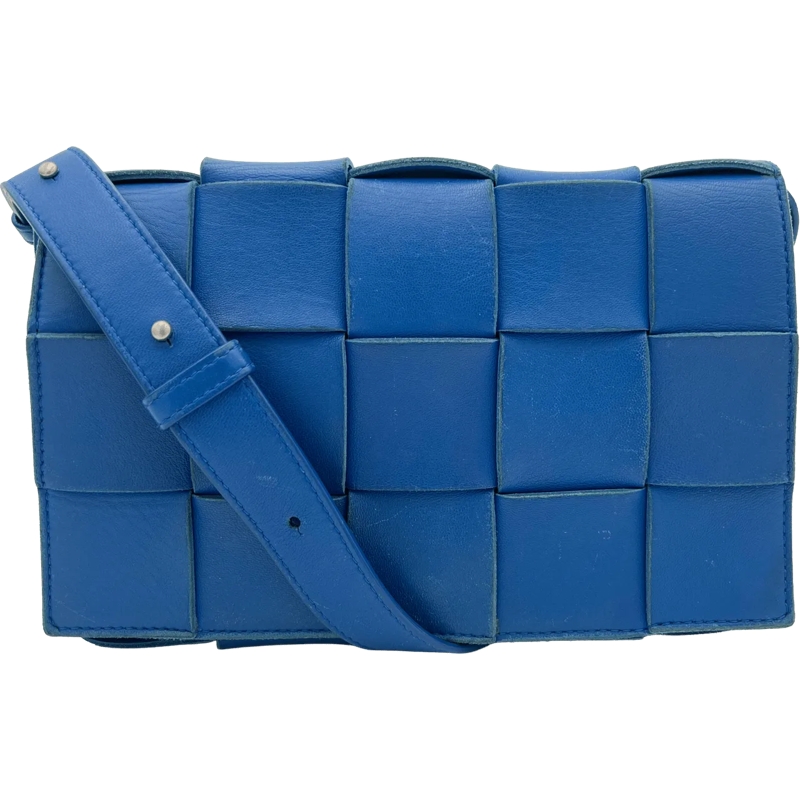 Bottega Veneta Schultertasche Bottega Veneta Cassette - Cobalt Blue blau