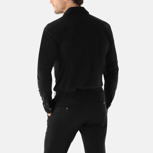 VAN LAACK Hemden Hemd Tailor Fit Uni schwarz