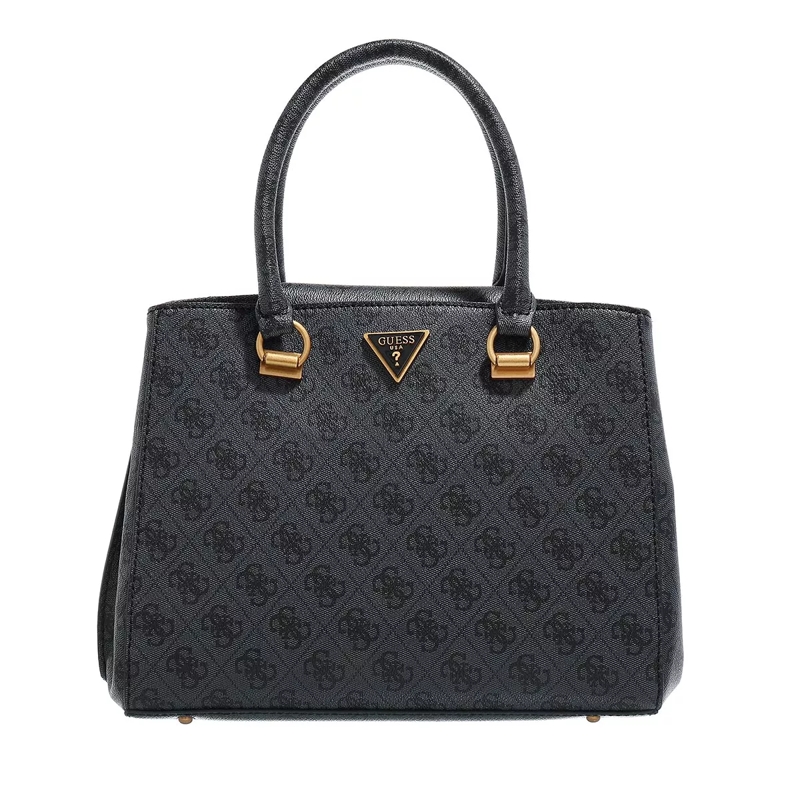 Guess Tote Alexie Girlfriend Satchel Coal Logo