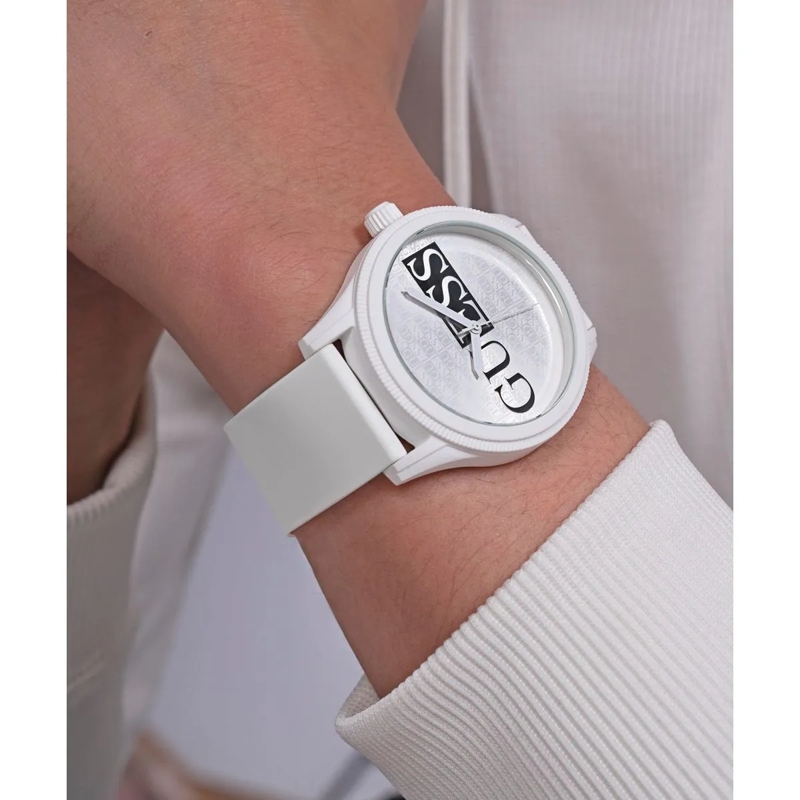 Guess Automatikuhr Quarz-Analoguhr Reputation weiss(Image 3)