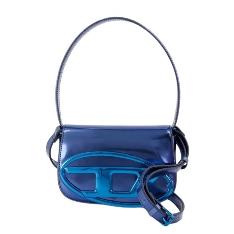 Diesel Schoudertas 1Dr Shoulder Bag - Leather - Blue Blue