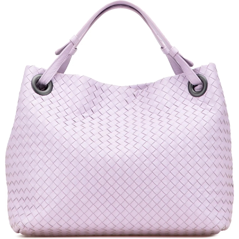 Bottega Veneta Shopper Medium Nappa Intrecciato Bella Tote lila