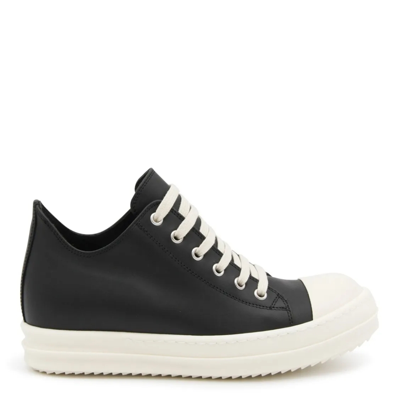 Rick Owens Lage-top sneaker Leather Low Sneakers Black