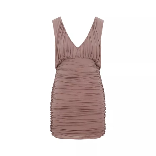 Saint Laurent Pink Dress Brown 