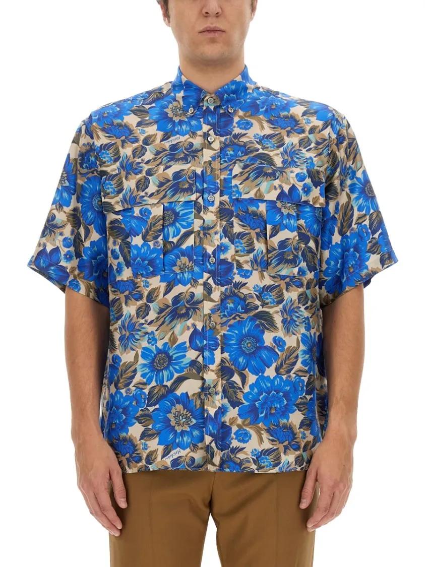Thumbnail - Moschino - Oversized Floral Print Shirt - Größe 40 - bunt