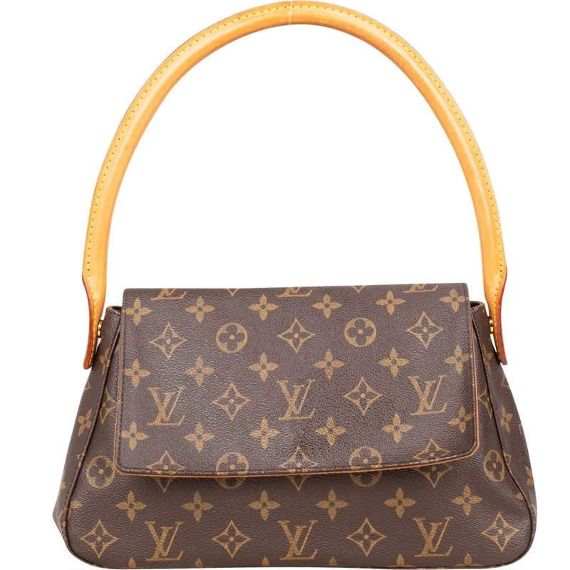 Louis Vuitton Tote Louis Vuitton Canvas Monogram Looping PM Handbag braun