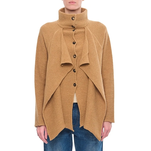 J.W.Anderson Cardigan Layered Wool Cardigan Neutrals