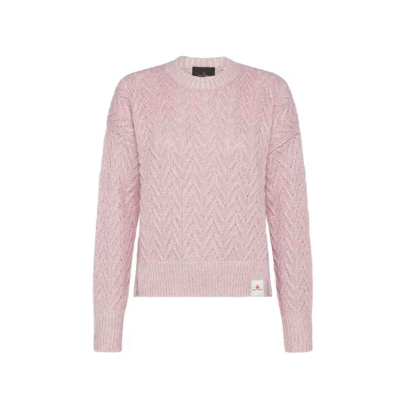 Peuterey  Pink Aplacca Cotton Crew-Neck Sweater Pink