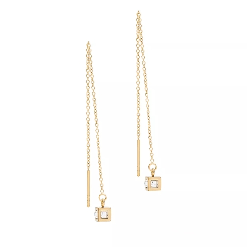 COEUR DE LION Pierced Earrings Crystal-Gold Pendant d'oreille
