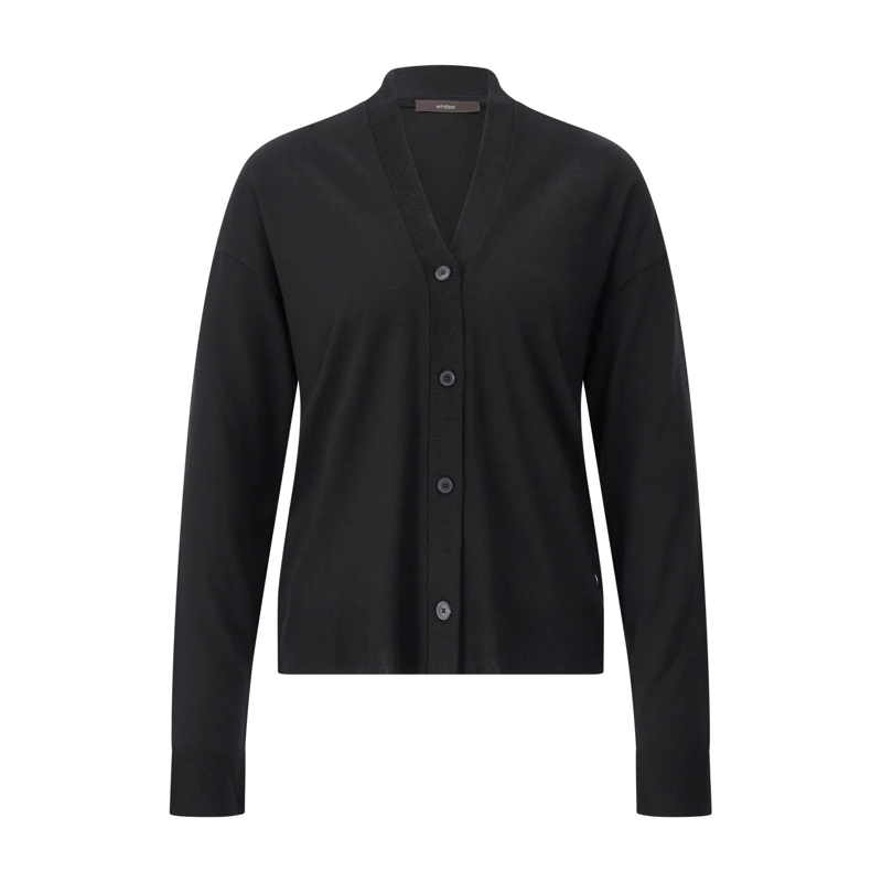 windsor. Strickjacke Leichte Strickjacke Schwarz