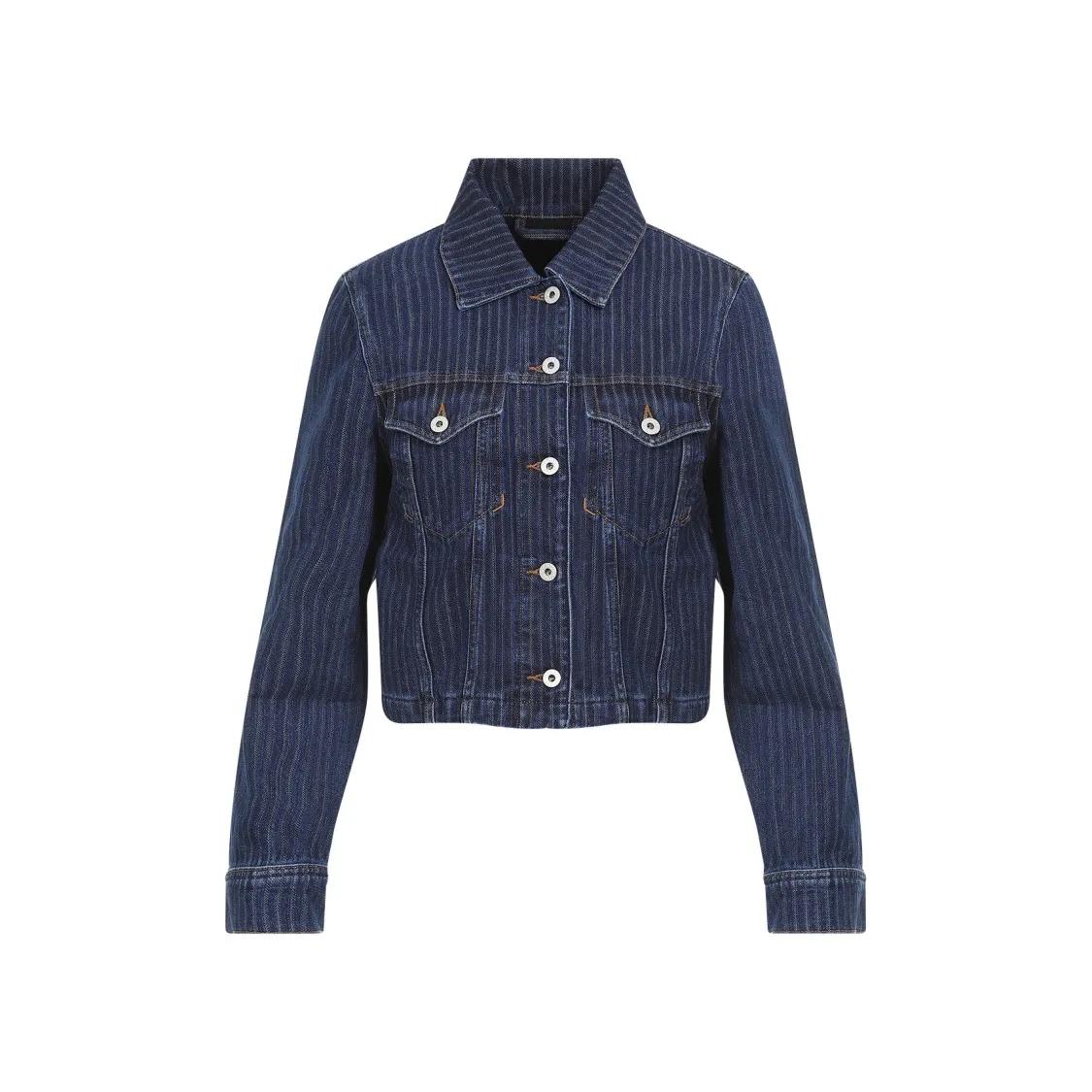 Kenzo - Trucker Stripped Jacket - Größe S - blau