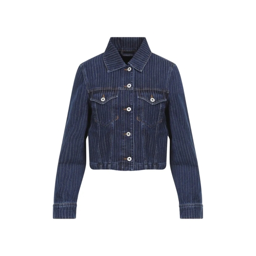 Kenzo Trucker Stripped Jacket Blue Jeansjassen