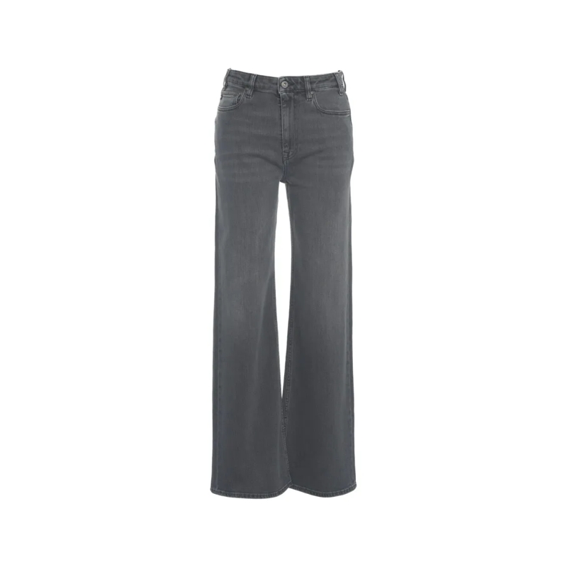 Adriano Goldschmied Jeans Straight Leg High-Waisted Jeans Grey