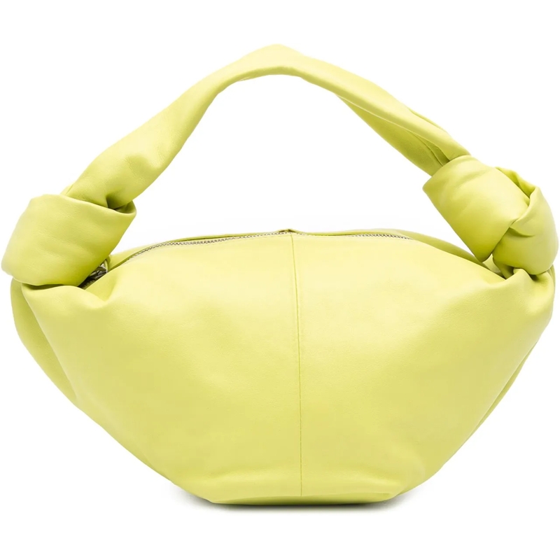 Bottega Veneta Tote Mini Calfskin Double Knot grün