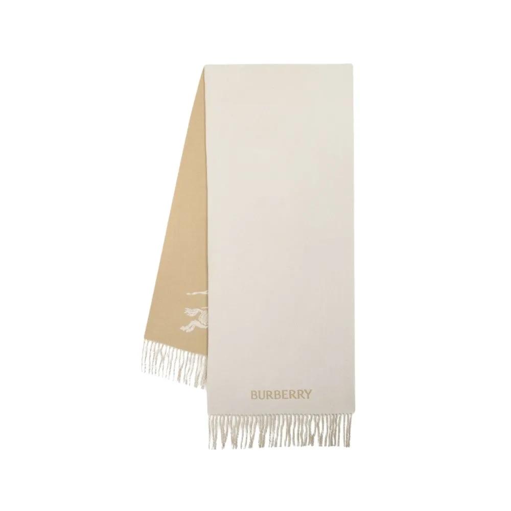 Burberry Tücher & Schals - Knight Logo Scarf - Cashmere - Beige - Gr. unisize - in Beige - für Damen