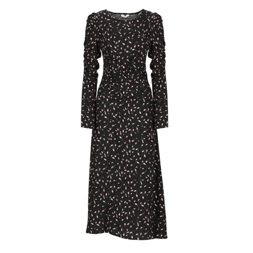 Mar De Margaritas Midi-Kleider Viscose Printed Dress Black