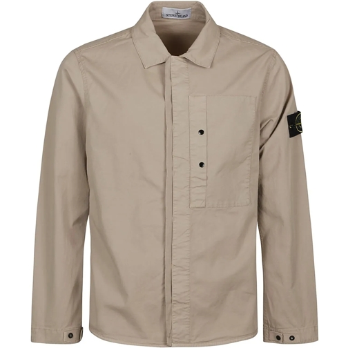 Stone Island Daunenjacken Overshirt Brown schwarz