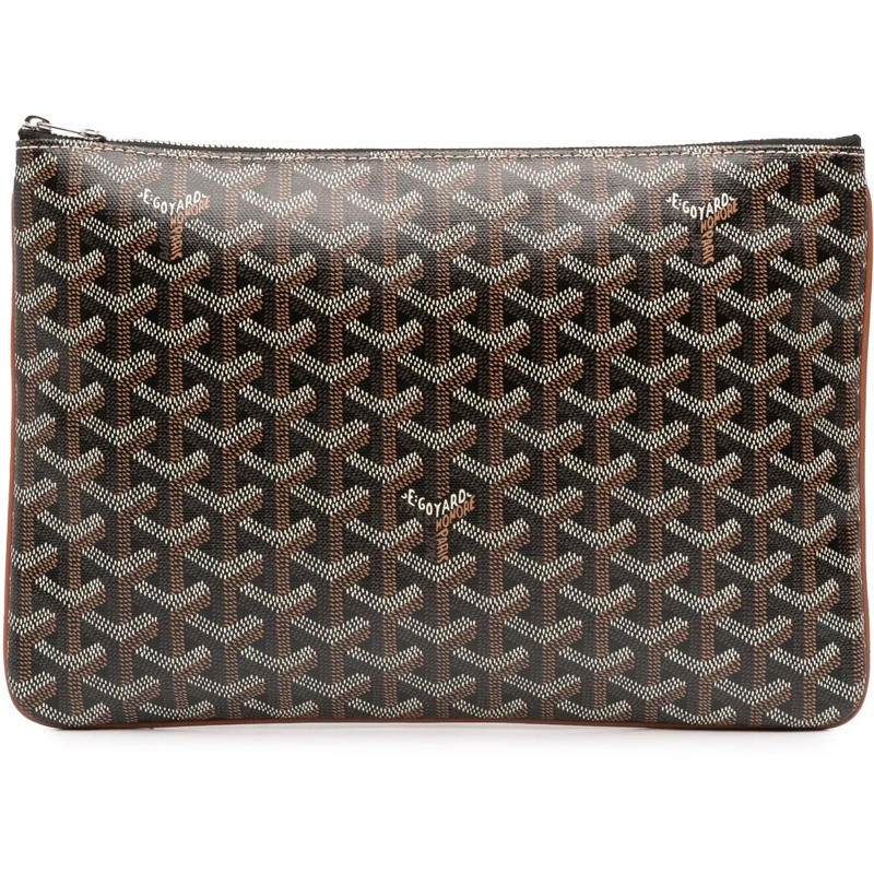 GOYARD Pochette Goyardine Senat MM schwarz