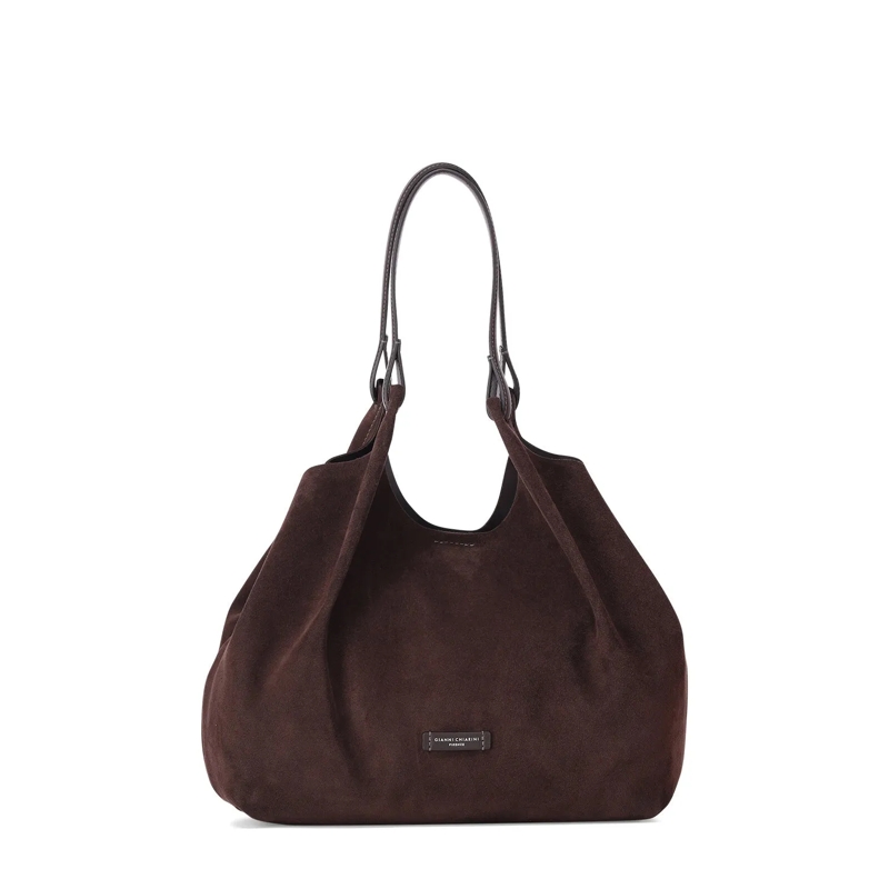 Gianni Chiarini Sac à bandoulière Tasche Dua aus Veloursleder braun