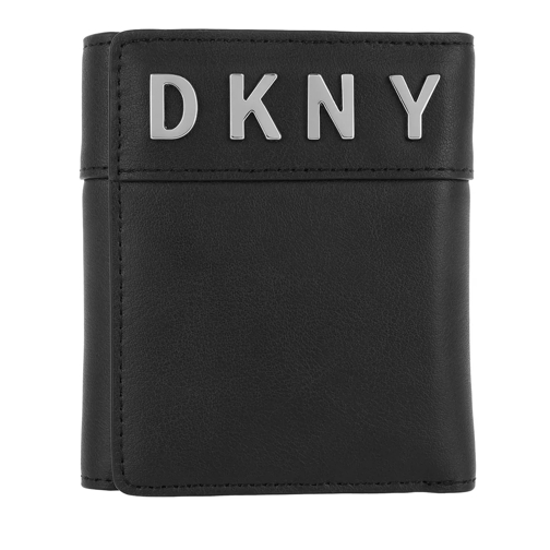 DKNY Bedford Trifold Wallet Black/Silver Tri-Fold Portemonnee