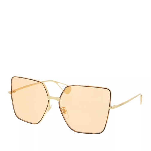 Gucci GG0436S-003 61 Sunglass WOMAN METAL GOLD Sonnenbrille