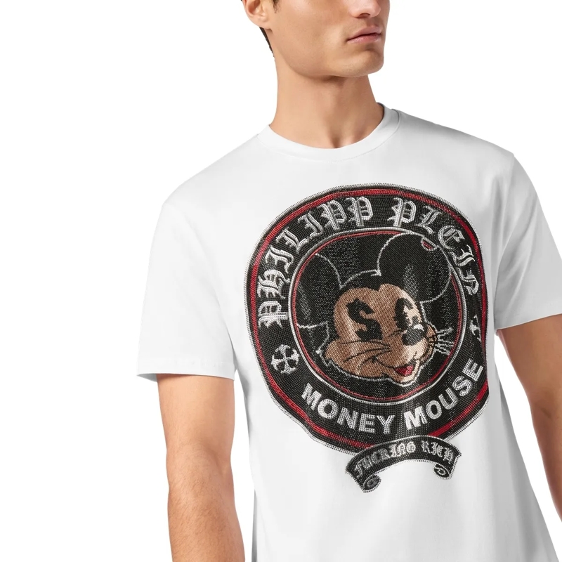 Philipp Plein T-Shirt T-Shirt Mit Schmucksteinen weiss(Image 4)