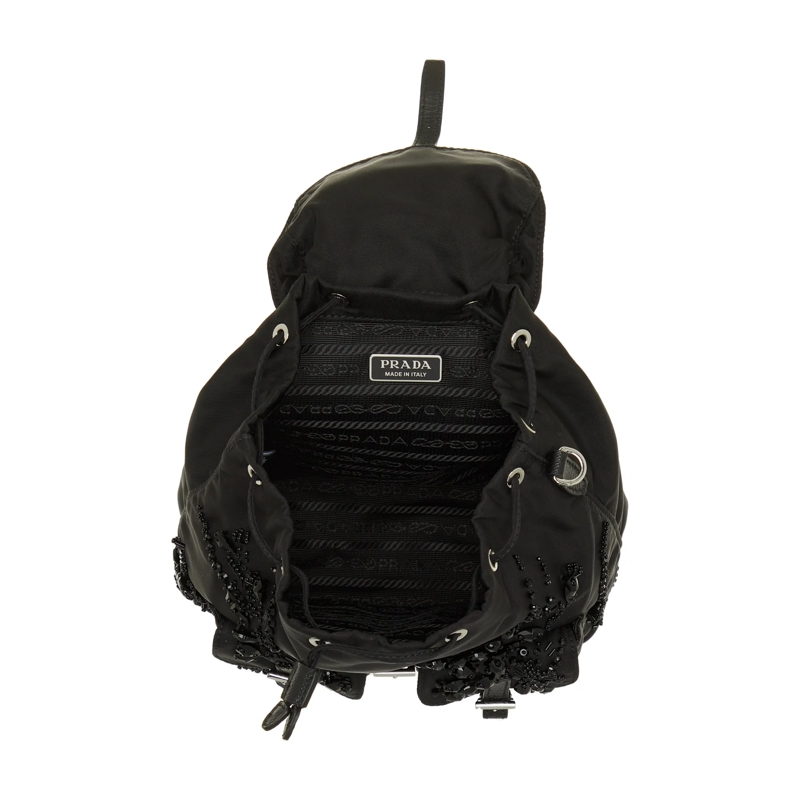Prada Minitasche Nylon Mini Backpack Nero(Image 5)
