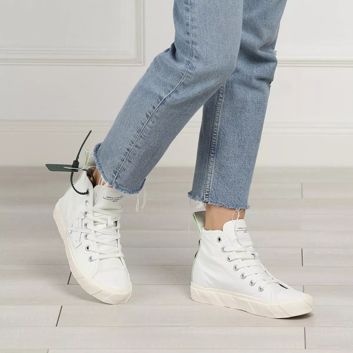 White mid sales top shoes